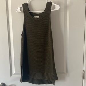 Lou & Grey olive knit tank